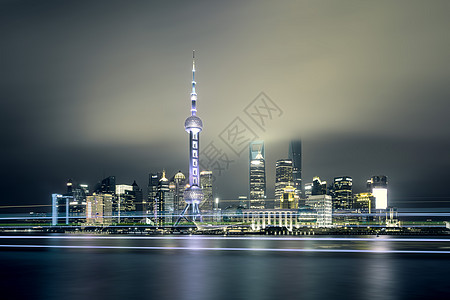 上海夜景风光背景图片