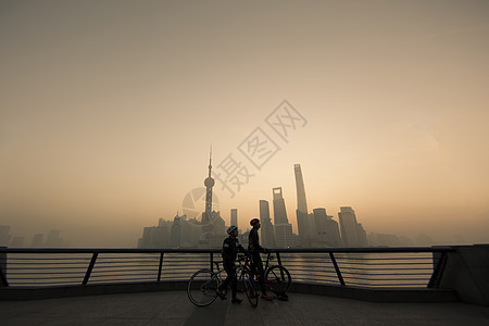 上海魔都的日出图片