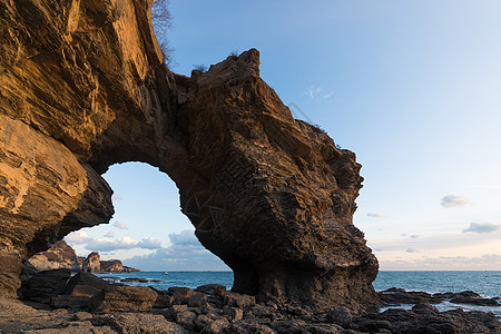 海浪礁石大连金石滩地质公园背景