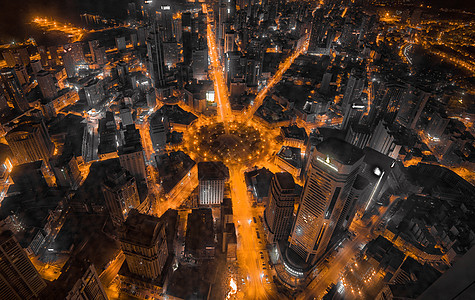 现代城市夜景背景图片