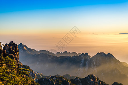 黄山日出风光高清图片