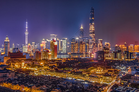 上海夜景城市夜景高清图片