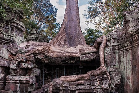 柬埔寨塔布隆寺建筑高清图片素材