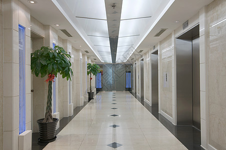 办公楼走廊商务楼电梯间背景
