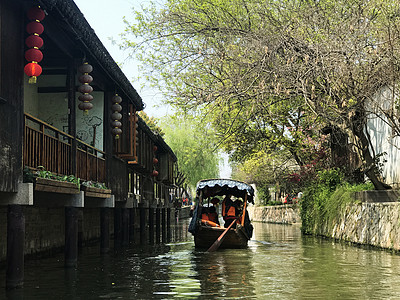 水乡南浔古镇背景图片