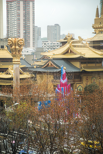 上海静安寺局部环境图片