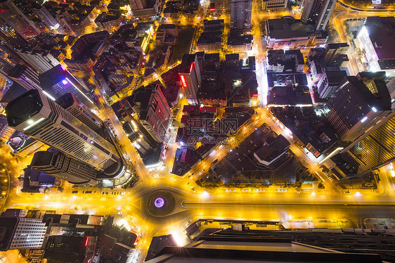 现代城市大连夜景图片