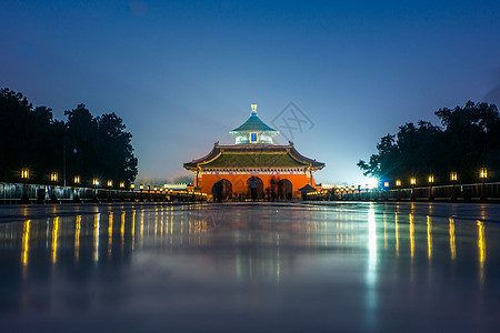 北京天坛夜景图片