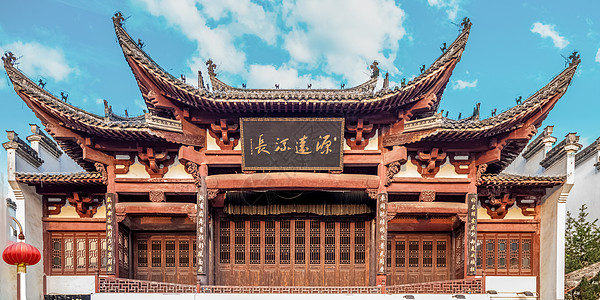 中式建筑城楼亭台样式高清图片