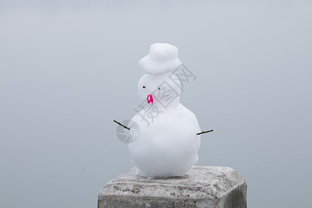 可爱的雪人背景图片