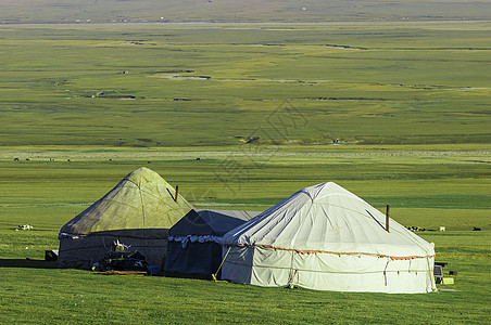新疆赛里木湖草原毡房图片