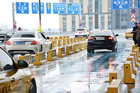 马路出租车背景图片