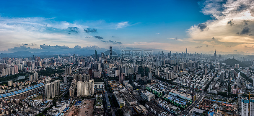 罗湖城区全景图片