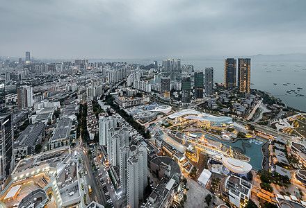 南山城区夜景背景图片