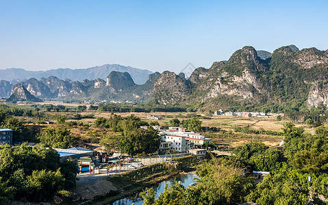 广东农村广东英德山峰背景