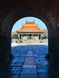 沈阳北陵雪景图片