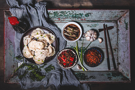 素三鲜水饺美食饺子背景