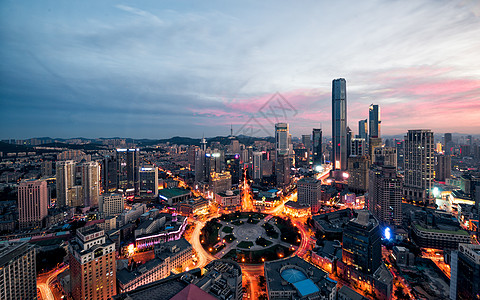 大连中山广场夜色中山广场背景