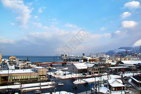 日本北海道小樽背景图片