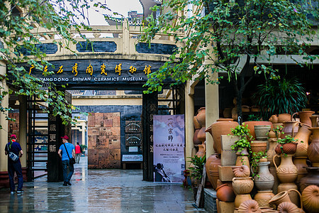 广东石湾陶瓷博物馆古建筑高清图片素材