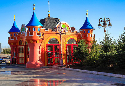 内蒙古满洲里套娃广场背景图片