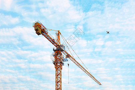 工人元素天空和飞机的素材图片背景
