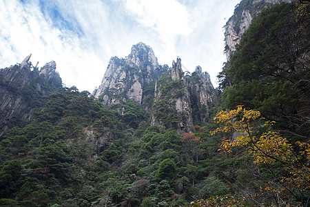 黄山风景黄山秋色高清图片