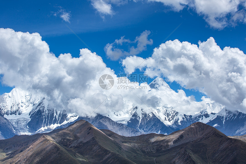 高山白云图片