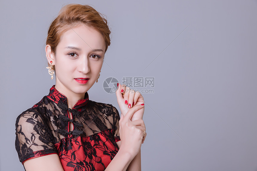 大方端庄美女美女模特图片素材_免费下载_jpg腿长丝袜屁股旗袍图片