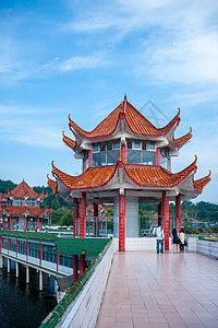 天燕风景区武汉新洲道观河风景区背景