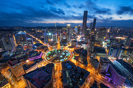 中山广场夜景图片