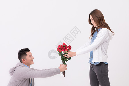 情人节送玫瑰花表白图片