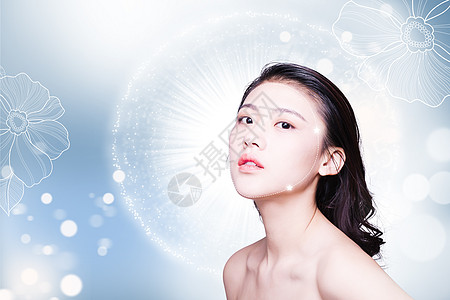 韩国海水浴场美容护肤设计图片