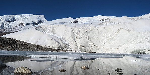 慕士塔格峰雪山山腰山腰高清图片