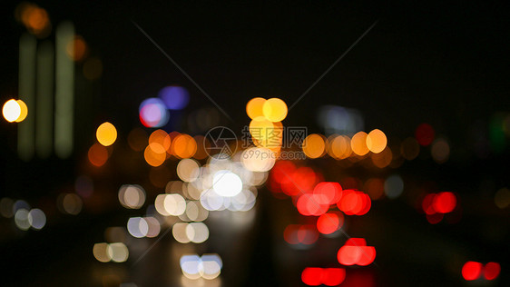 夜晚城市车流图片