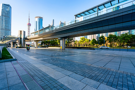 现代上海城市建筑背景