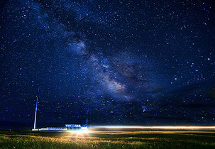 青海银河夜空图片