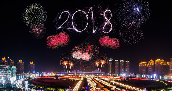 2018新年烟花高清图片