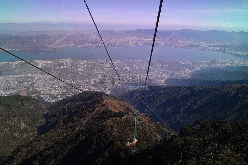 洗马潭索道风景图片