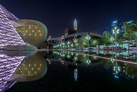 深圳城市中心夜景高楼高清图片素材