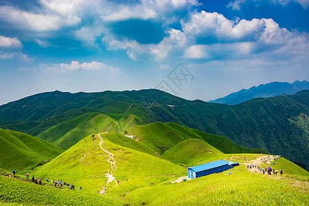 江西武功山风光美景背景图片