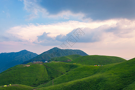 风景唯美江西武功山户外风光背景