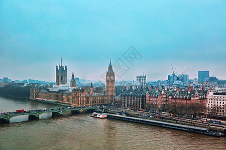 英国伦敦城市建筑风光繁华高清图片素材
