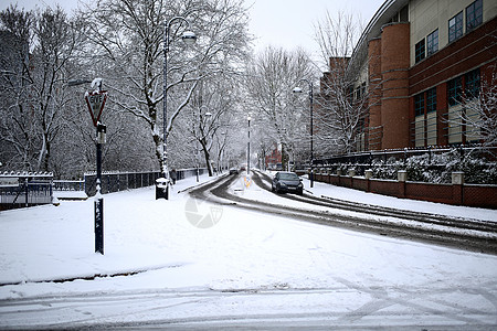 英国汽车大不列颠 雪景背景