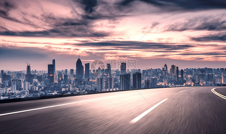 城市公路背景