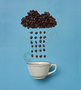 咖啡创意下雨天图片