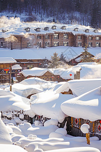 童话雪乡雪乡背景