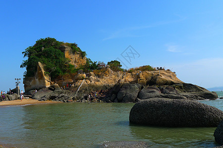 厦门海滩海岛风景背景