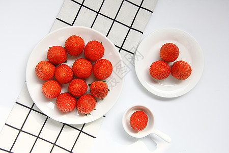 新鲜草莓新鲜水果草莓背景