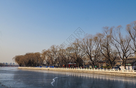 北京后海冰面图片